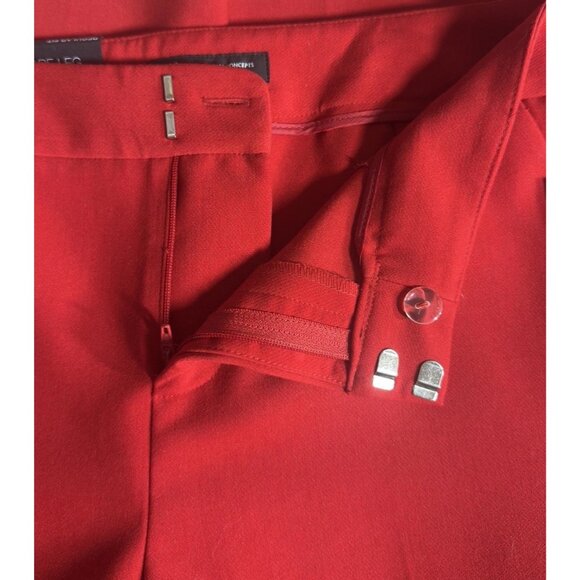 NWT INC International Concepts Red Regular Fit Flare Leg Pants Petites Sz 10P - Picture 4 of 10